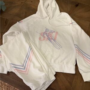 P.J. Salvage White Ski Print Set